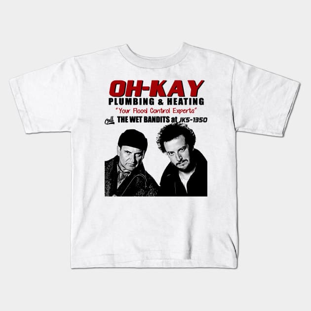 OH-KAY The Wet Bandits Kids T-Shirt by mech4zone